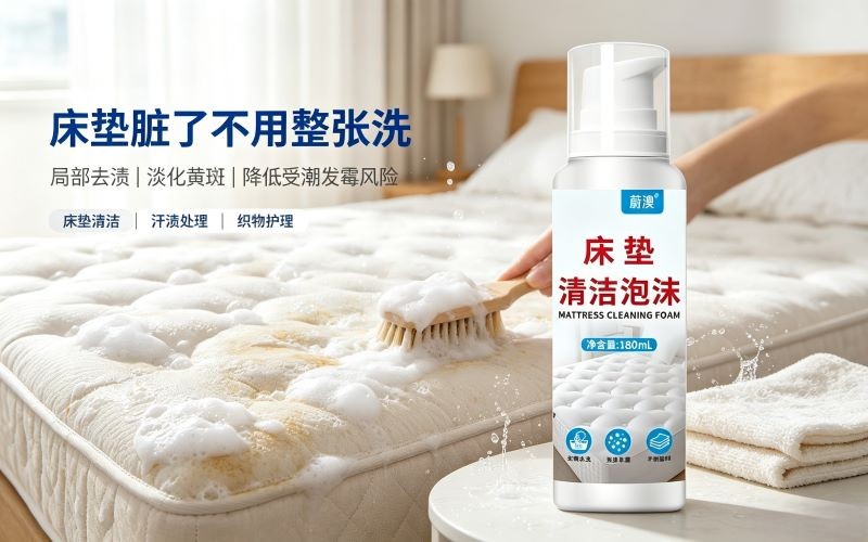 床垫清洁泡沫,局部去污不用拆洗床垫
