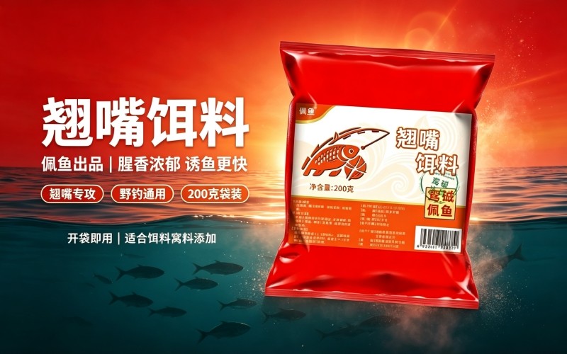 野钓翘嘴专用饵料,诱鱼迅猛,轻松提升渔获