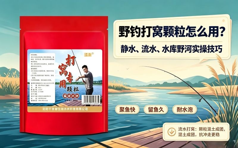 野钓打窝颗粒怎么用?不同水域打窝实操技巧