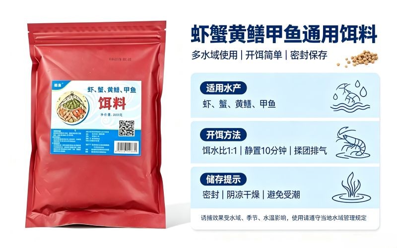 下地笼选饵别乱买,一款饵料可诱虾蟹黄鳝甲鱼