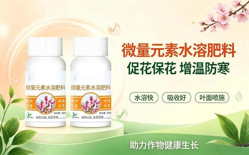 微量元素水溶肥料,作物防冻补营养好帮手