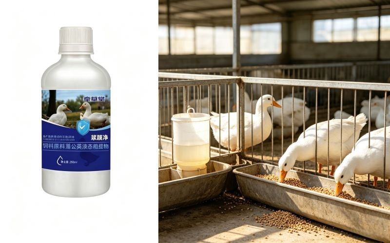 牵草堂浆膜净饲料原料蒲公英液态粗提物｜畜禽养殖常备产品分享