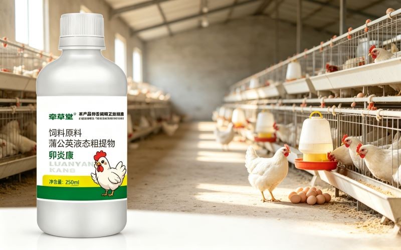 牵草堂卵炎康饲料原料蒲公英液态粗提物|养殖家禽饲喂产品分享