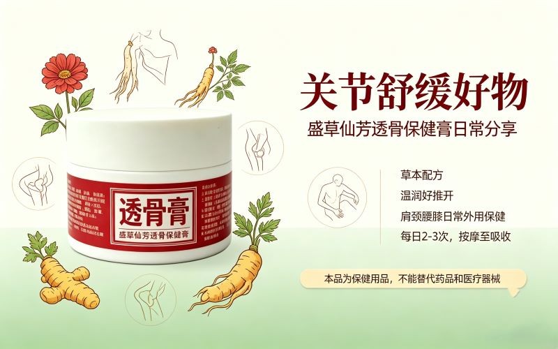 关节舒缓好物分享|盛草仙芳透骨保健膏日常使用体验