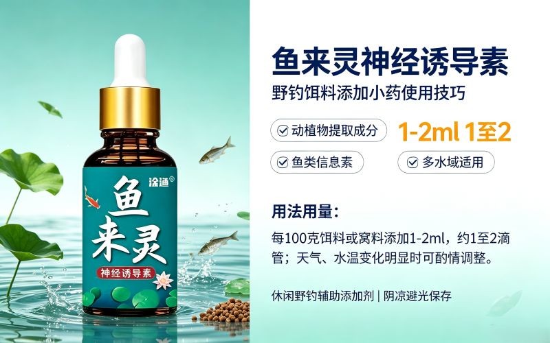 野钓小药怎么选?鱼来灵神经诱导素实战使用心得