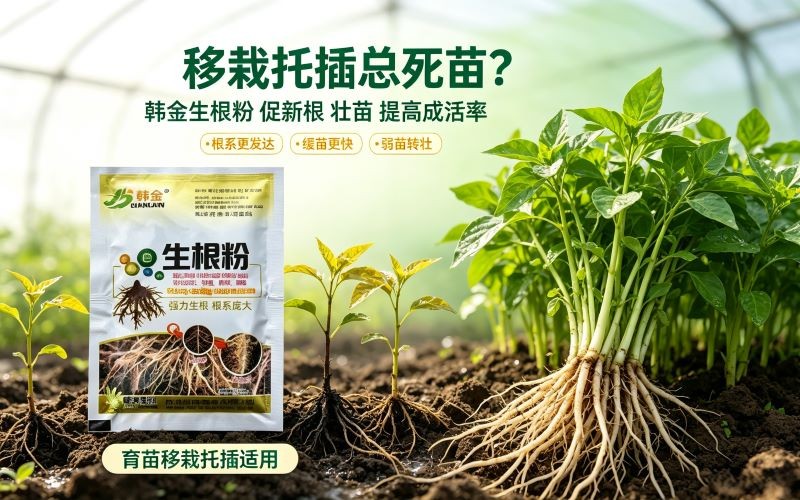 移栽扦插总死苗?韩金生根粉,快速爆根,提高成活率!