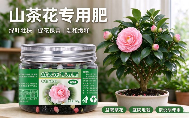 山茶花专用肥，促花苞防掉蕾，叶片油绿开花旺