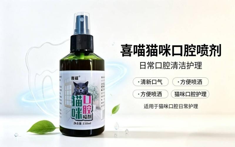 喜喵猫咪口腔喷剂,猫咪日常口腔护理好帮手
