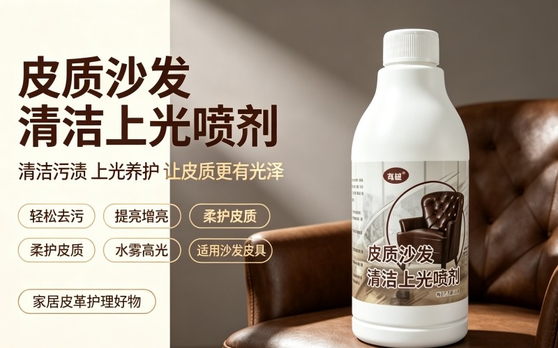 皮质沙发清洁上光喷剂 皮具去污保养一体
