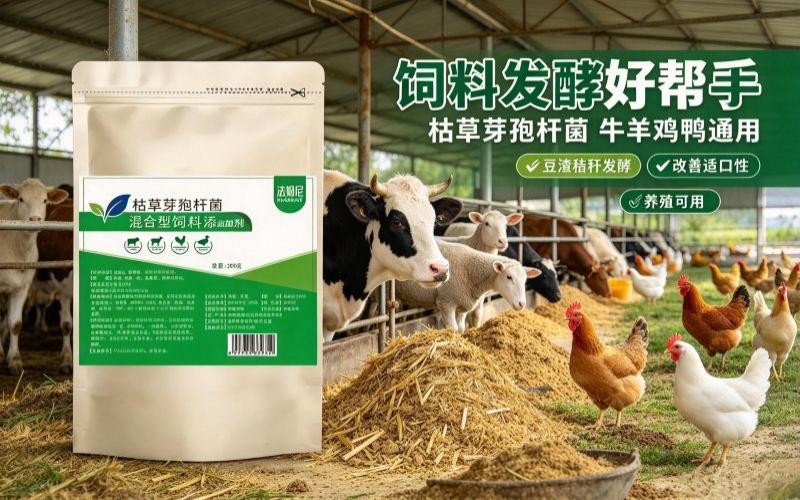 混合型饲料添加剂枯草芽孢杆菌，鸡鸭牛羊养殖通用