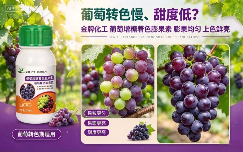 种葡萄必看!果面光亮,果粒均匀的提质肥料
