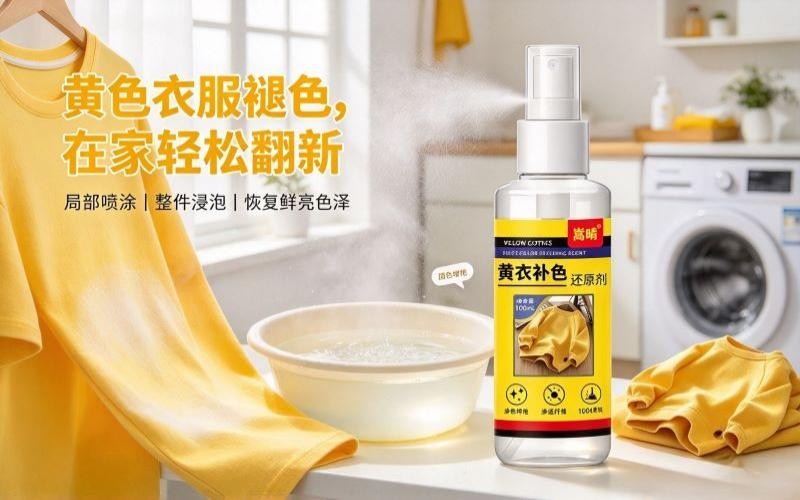 黄色衣服褪色发白别扔!这款衣物固色还原剂,轻松焕新旧衣