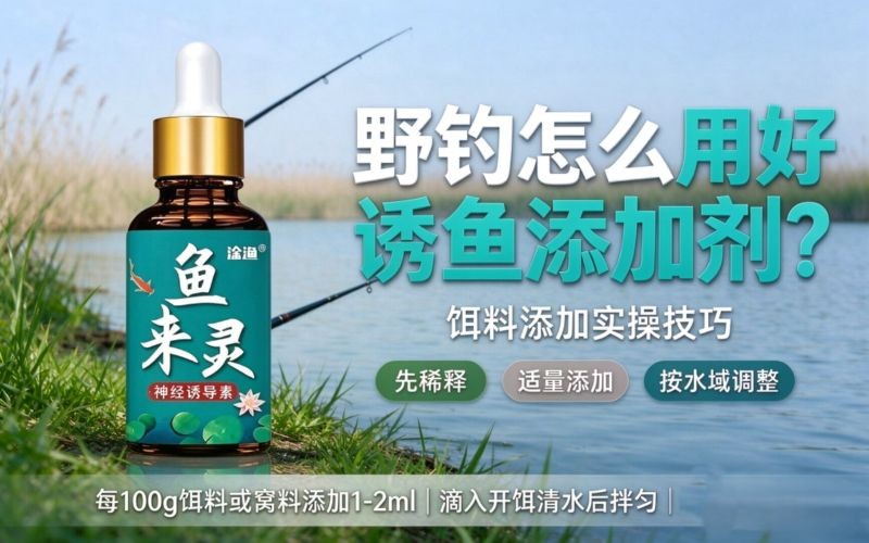 野钓怎么用好诱鱼添加剂？聊聊饵料添加的实操技巧