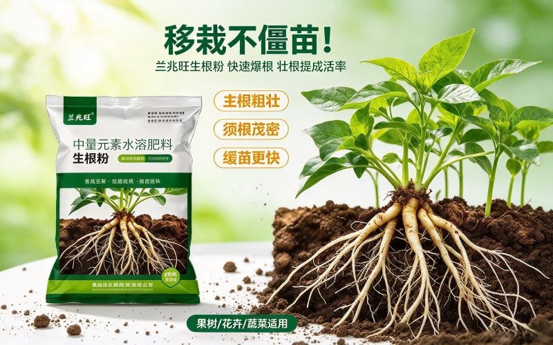 移栽不僵苗!兰兆旺生根粉,快速爆根