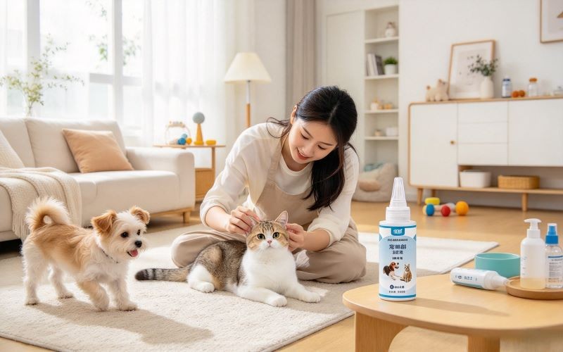 养猫养狗家庭必备!宠物耳部日常洗护小帮手