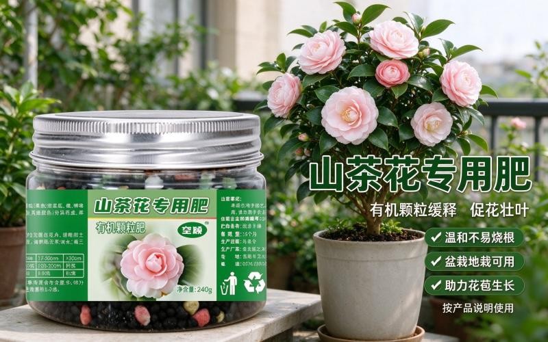 家庭盆栽山茶花养护,选对肥料开花多