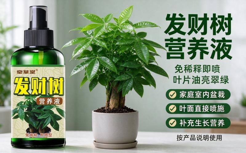 发财树盆栽总黄叶?选对营养液养护更省心