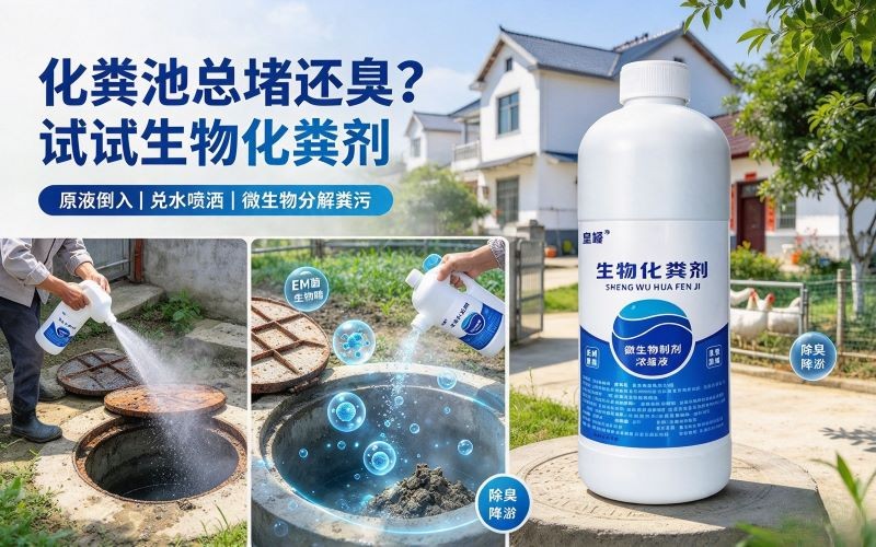 化粪池恶臭难题搞定!分享这款好用的生物化粪剂