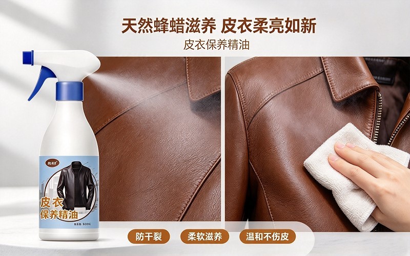 皮衣保养精油,滋养修护皮革,告别皮衣干裂发硬