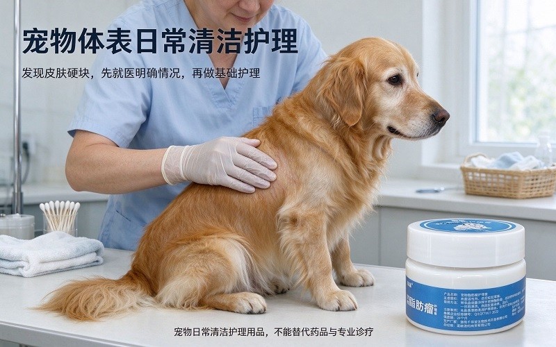 鸾磁宠物脂肪瘤护理膏 猫狗皮肤硬块部位日常清洁护理膏