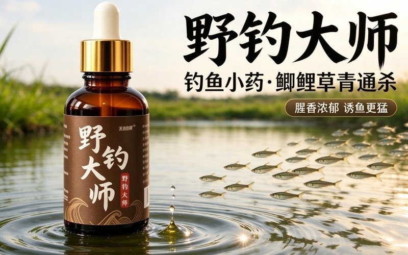 野钓大师钓鱼小药 野钓四季诱鱼